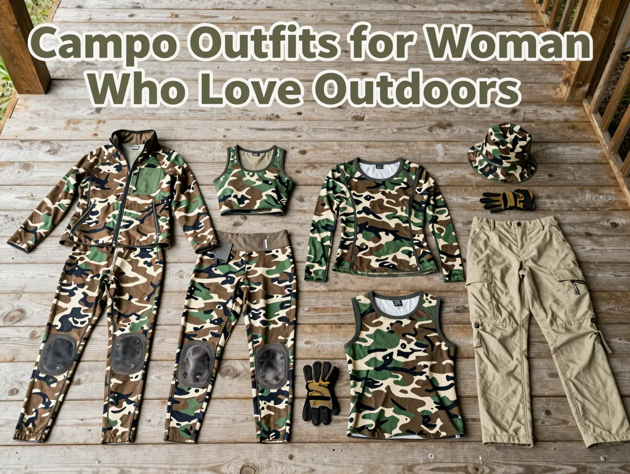 Camo outfits for women who love outdoors