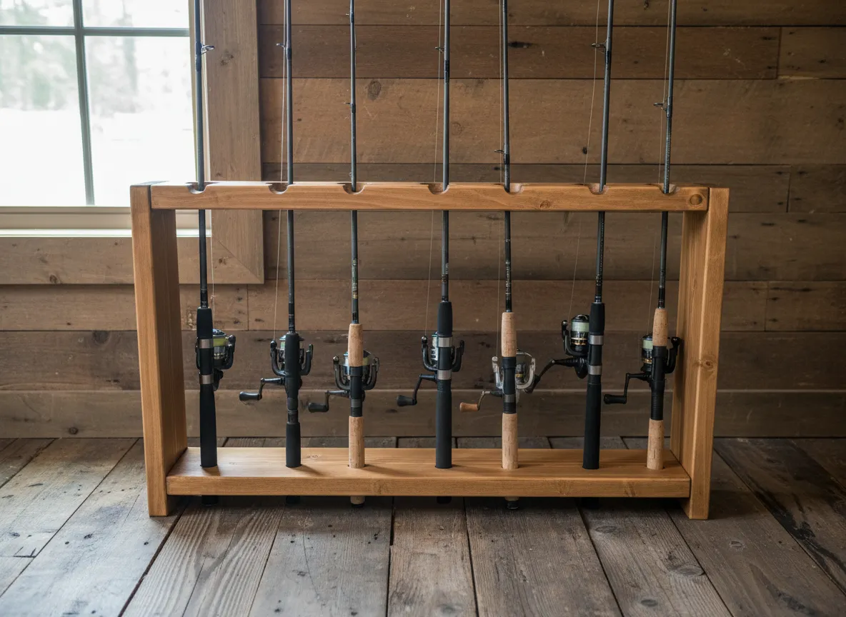 The classic six board pine rack