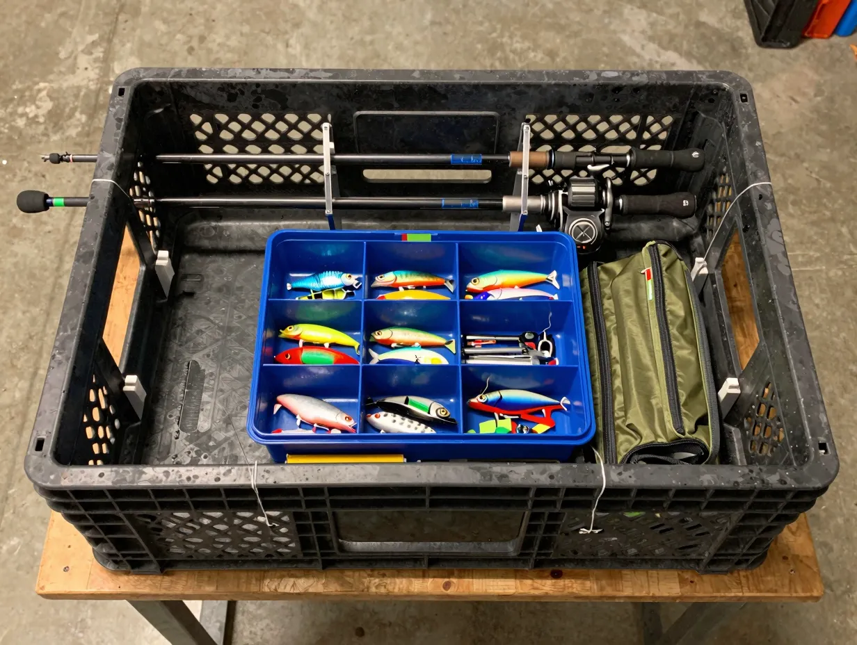 Pre pack a diy crate system the night before