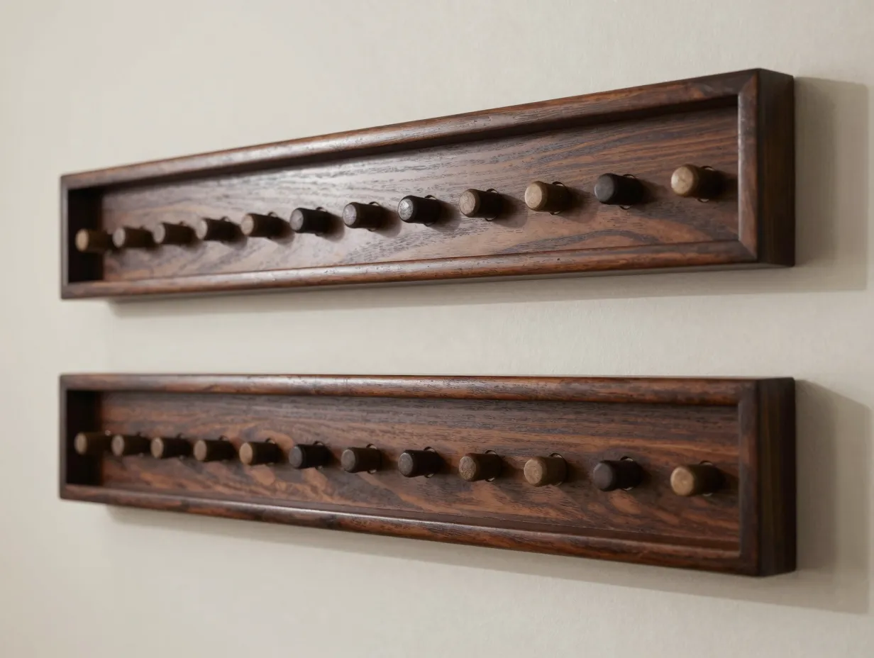 The furniture grade minwax beveled rack