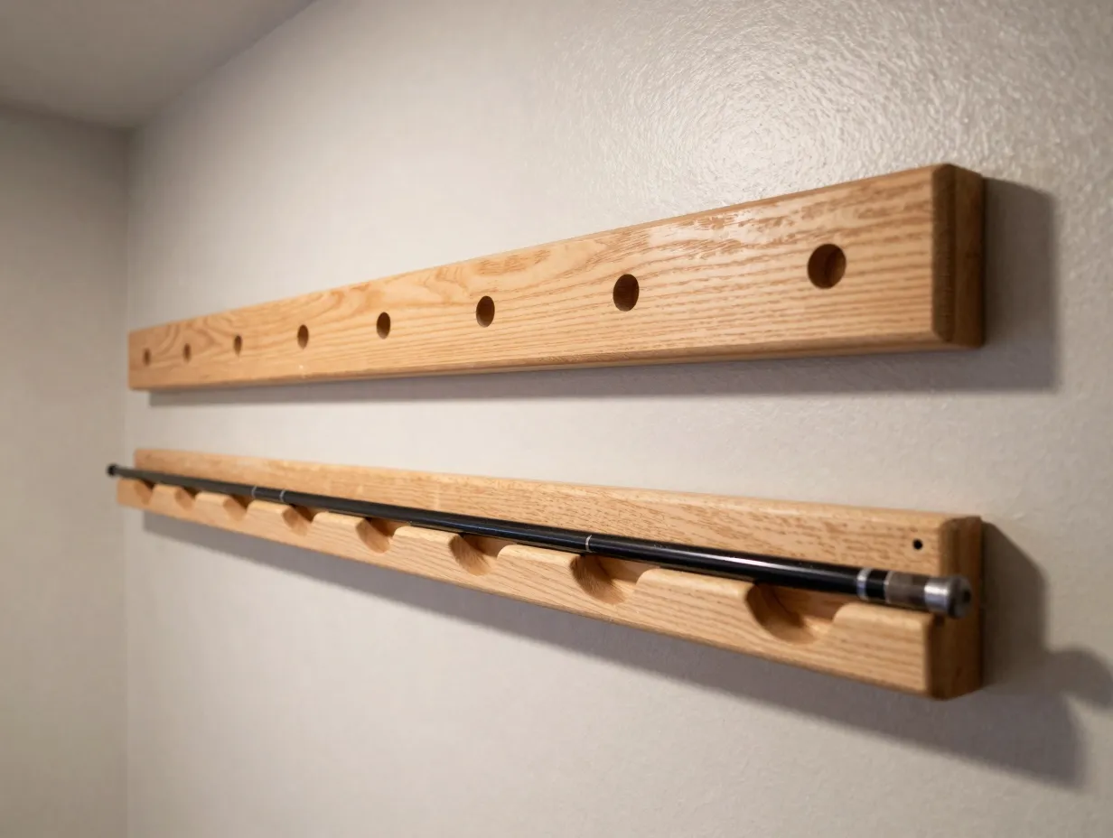 The wall mounted horizontal slotted rack