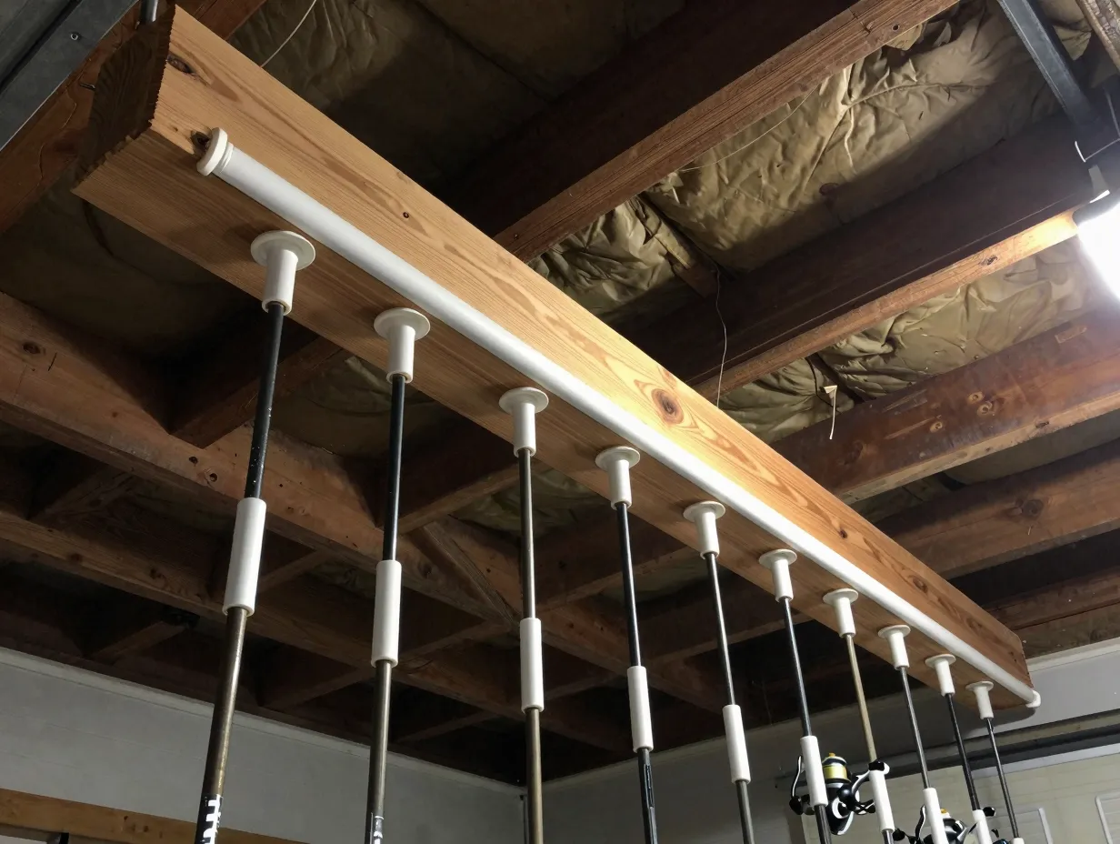The hybrid wood and pvc ceiling mount