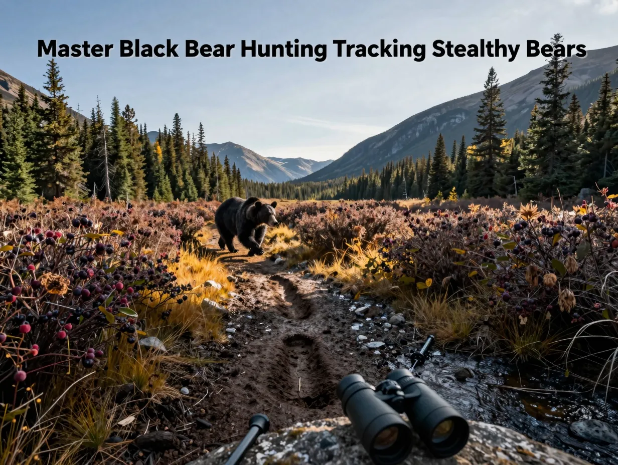 Master black bear hunting tracking stealthy bears