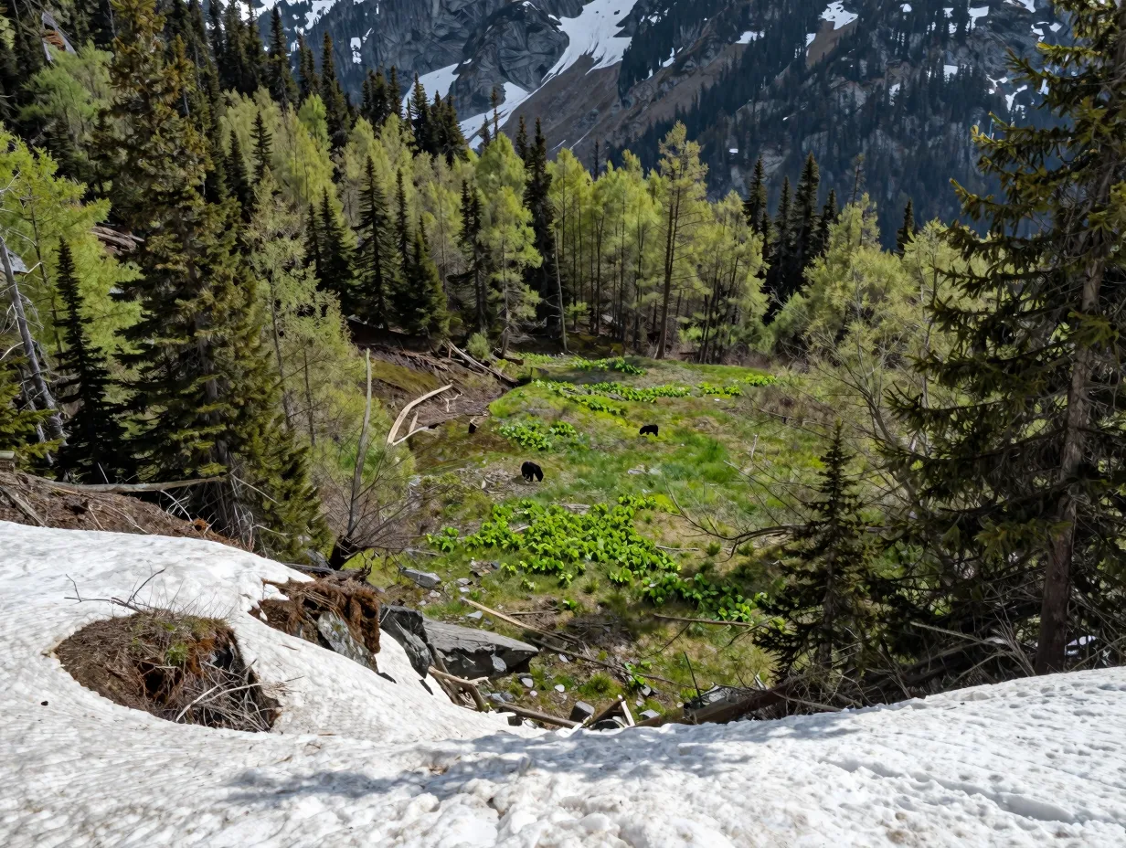 Follow the food to find bears