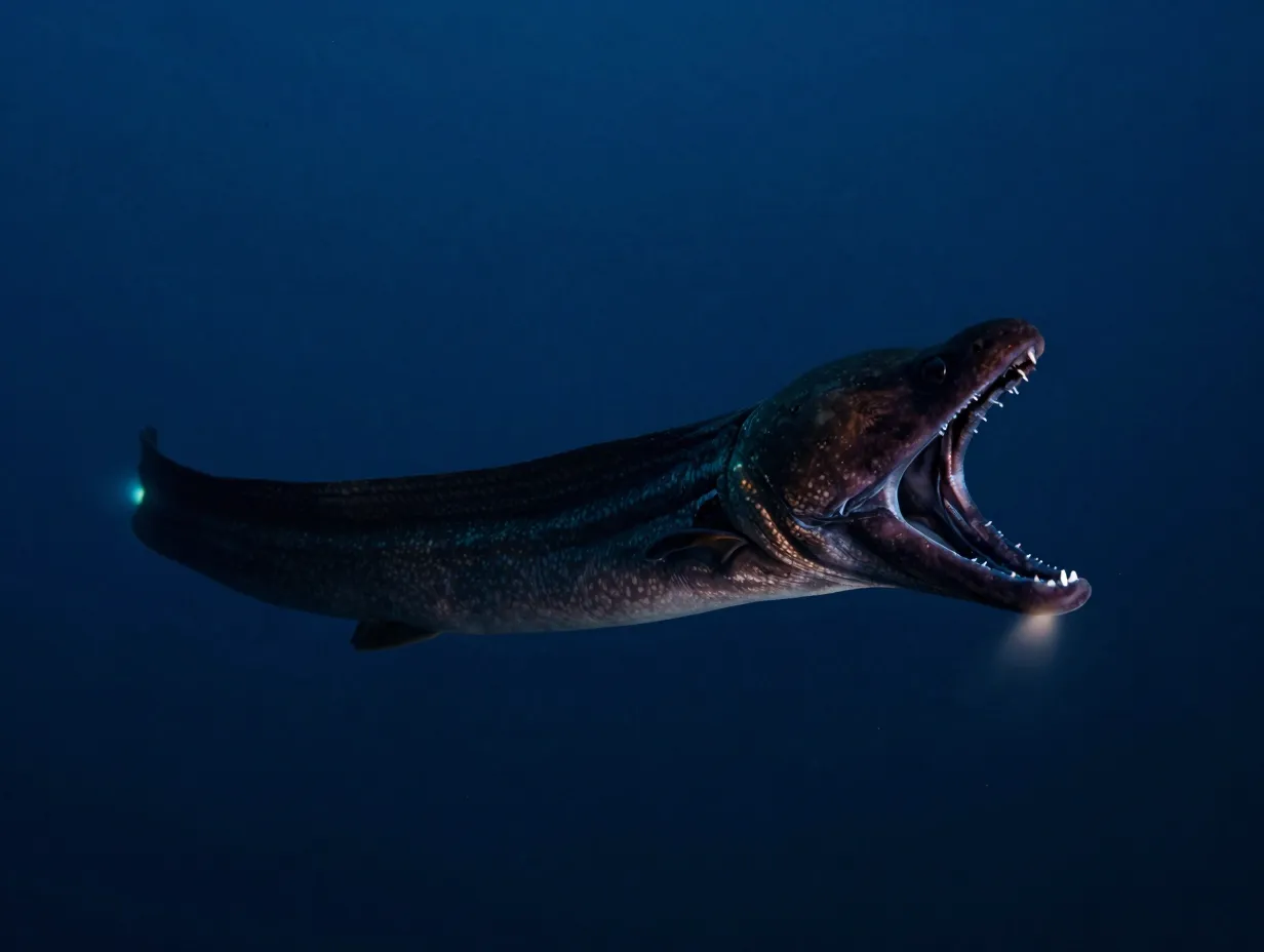 3 gulper eel saccopharynx spp the living trap