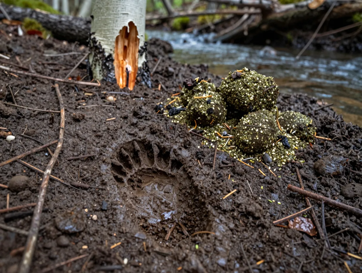 Identify and interpret fresh bear sign