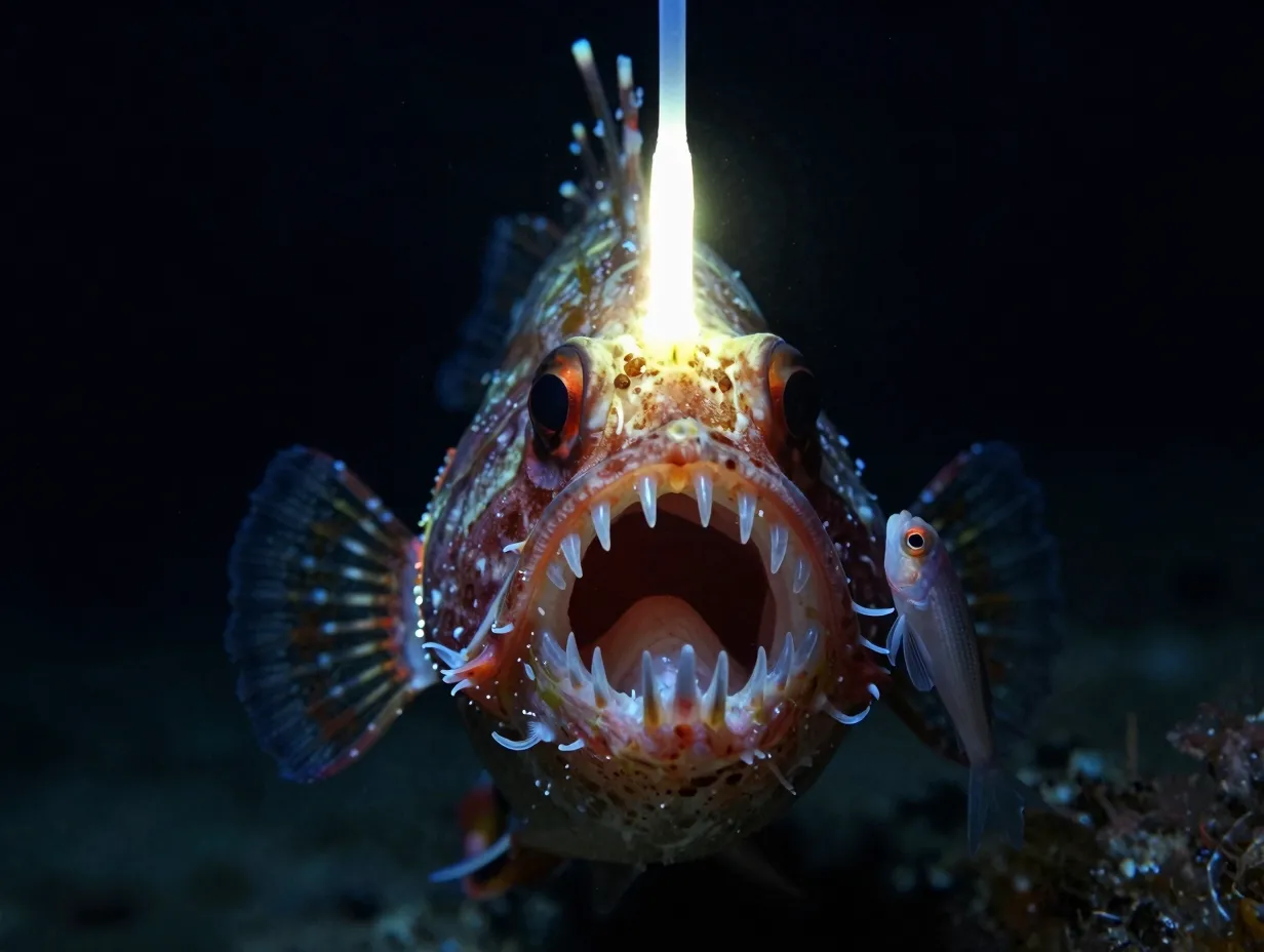 4 anglerfish multiple species the bioluminescent hunter