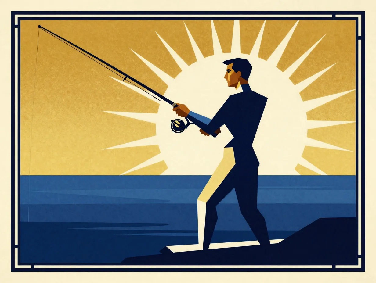 Art deco poster style