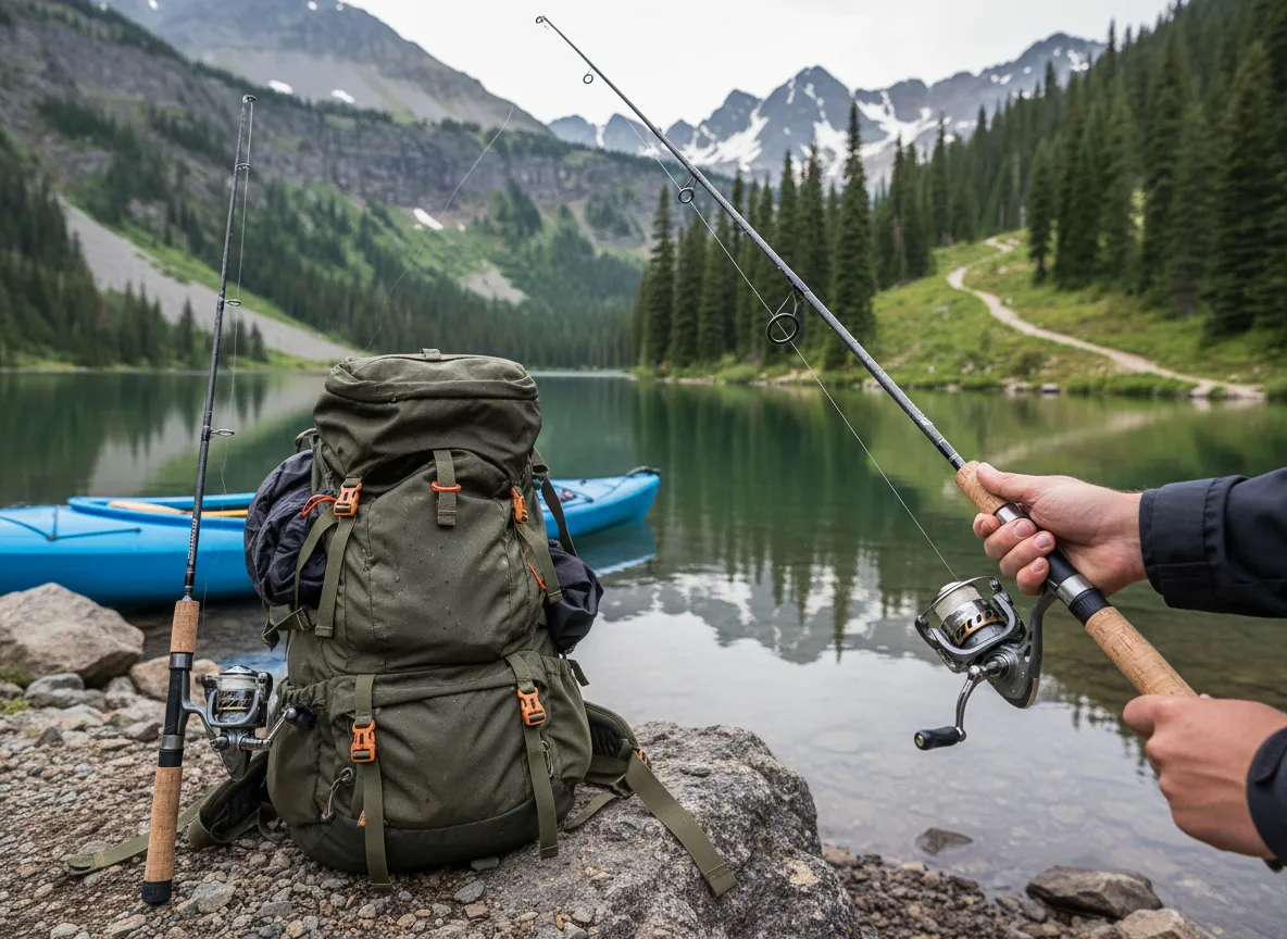 Plusinno telescopic travel spinning combo best for travel and portability