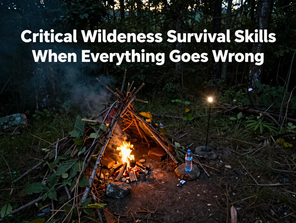 Critical wilderness survival skills when everything goes wrong