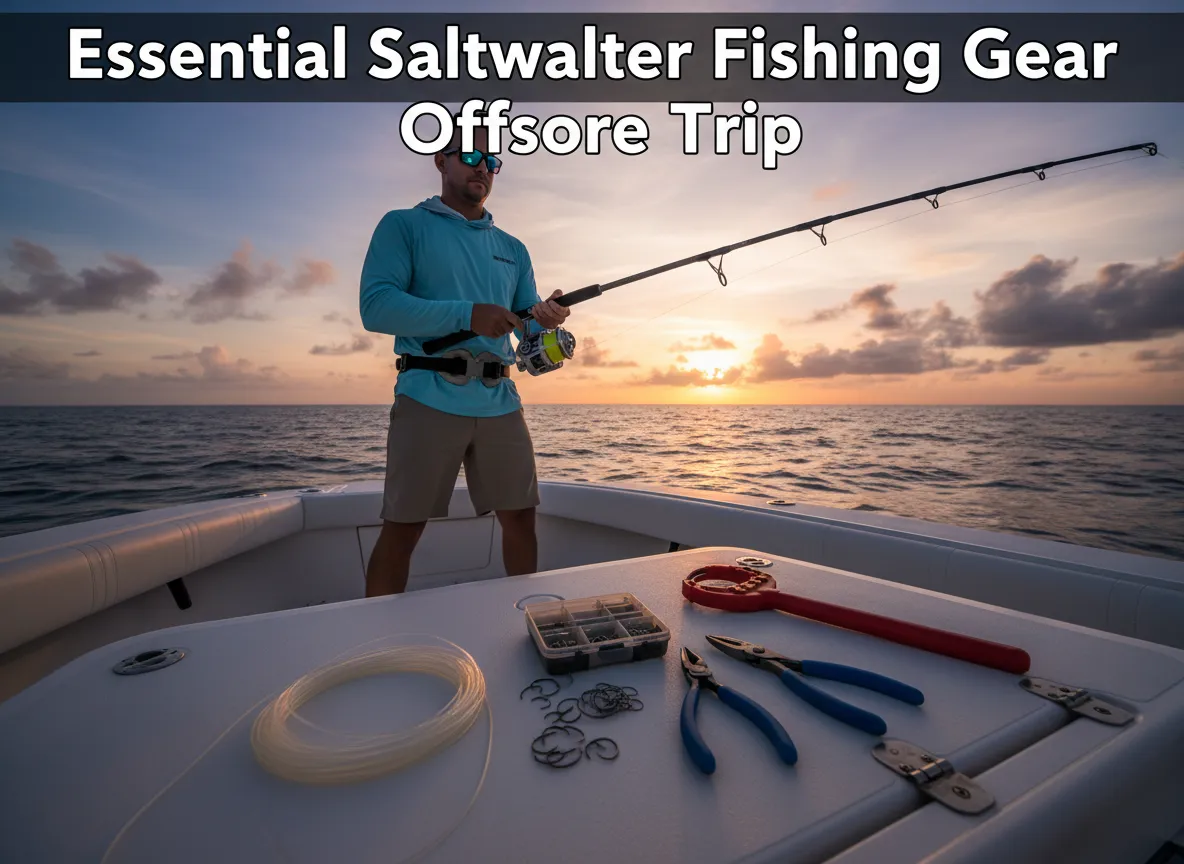 Essential saltwater fishing gear offshore trip