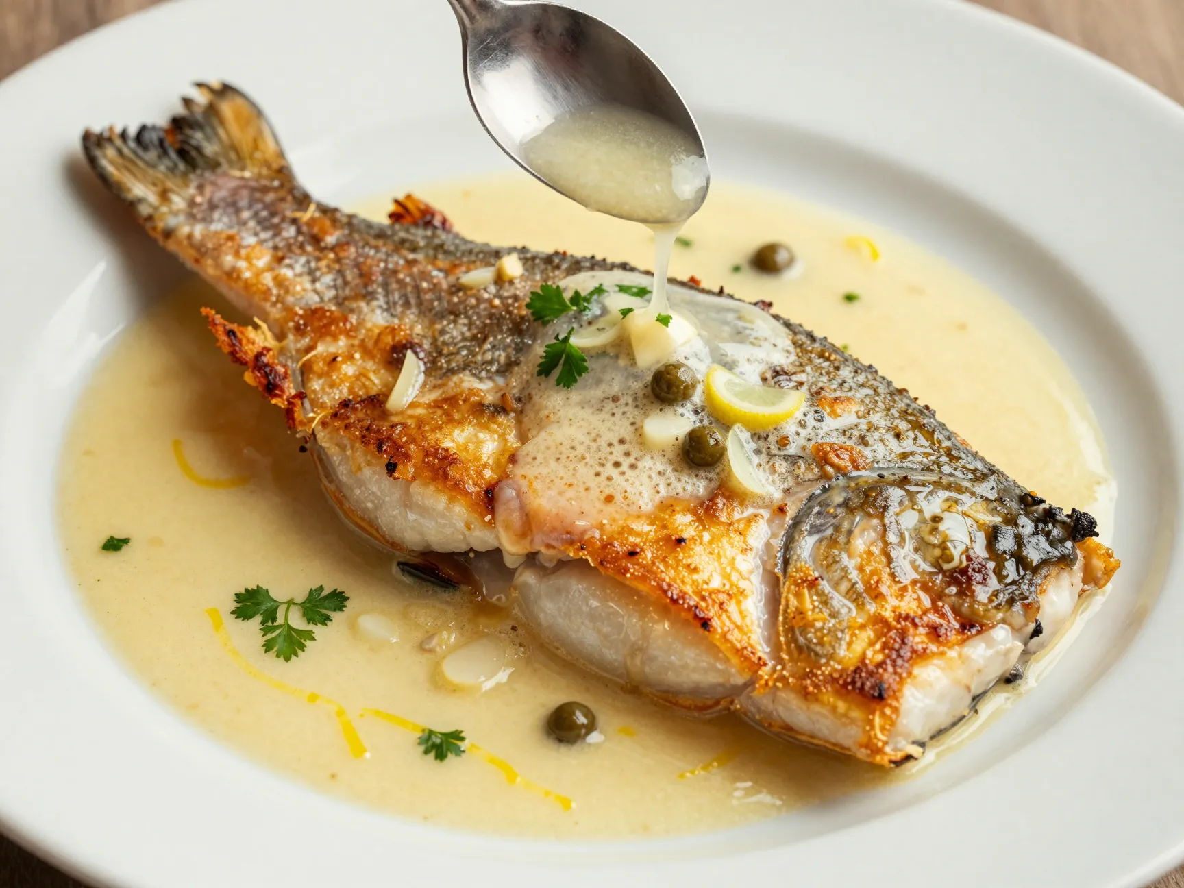 Lemon butter pan fried trout