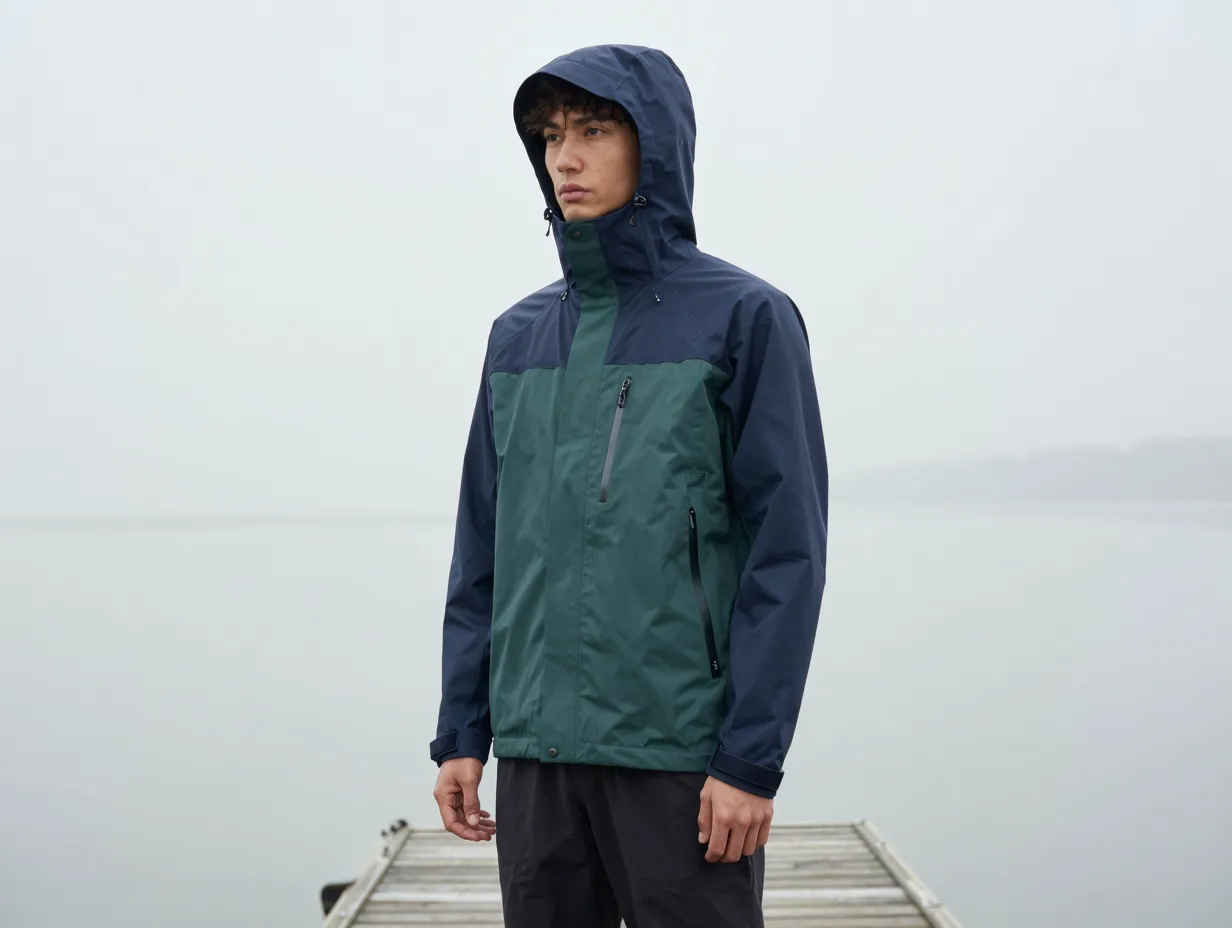 Lightweight rain jacket or wind shell
