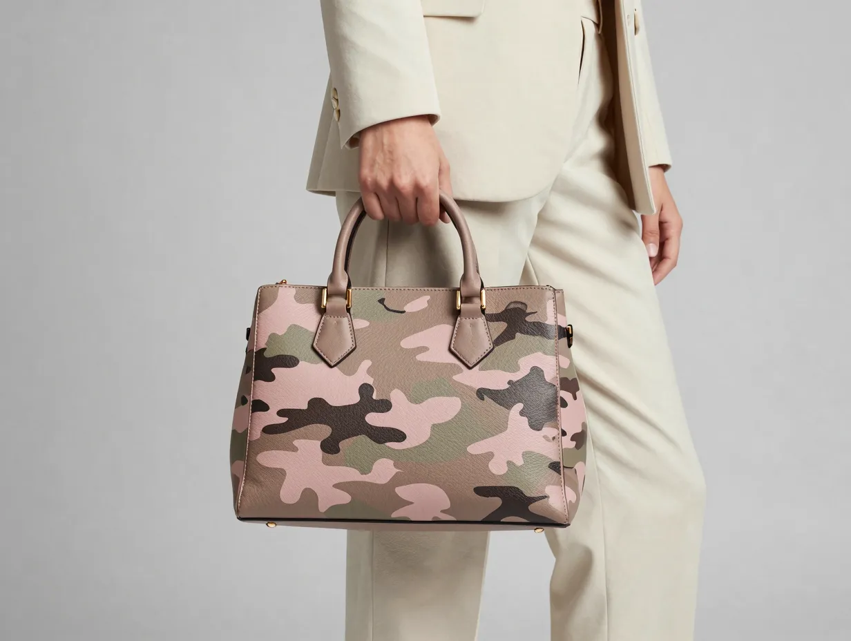 The camo accessory look statement bag or scarf