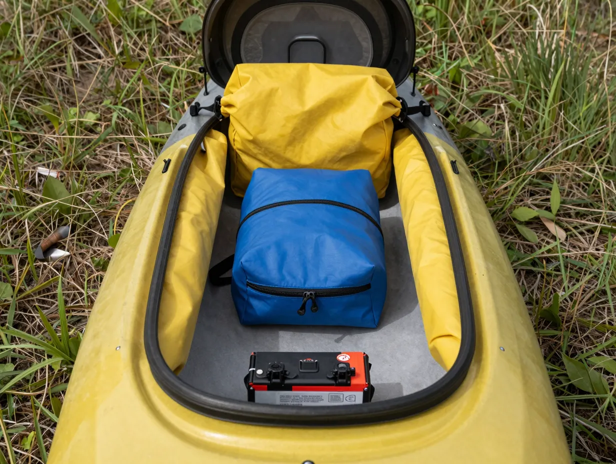 Organize storage for efficiency and weight distribution