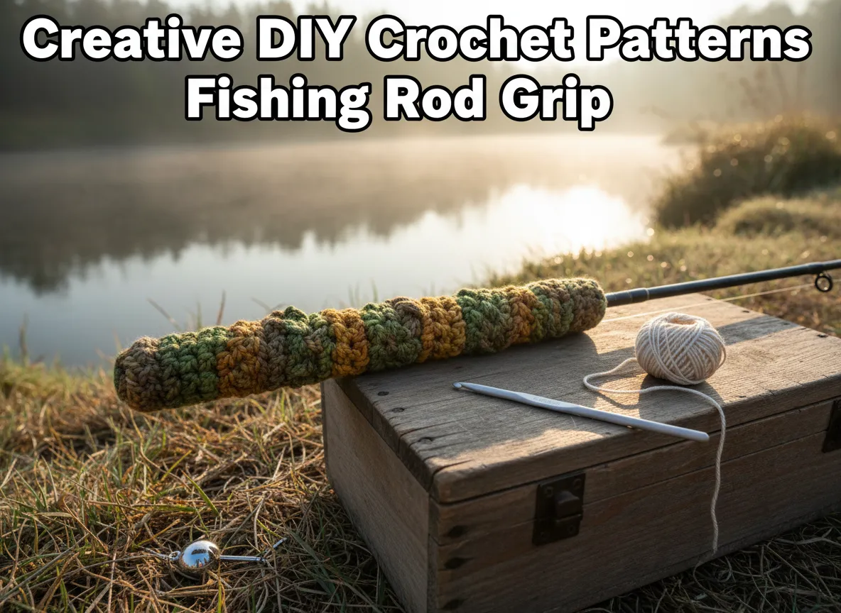 Creative diy crochet patterns fishing rod grip