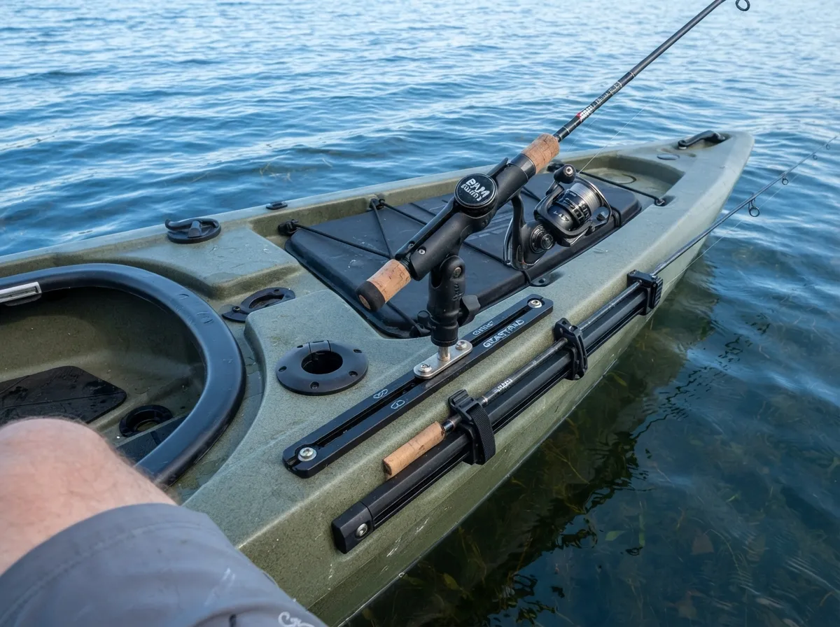 Rod holders flush mount articulating and horizontal