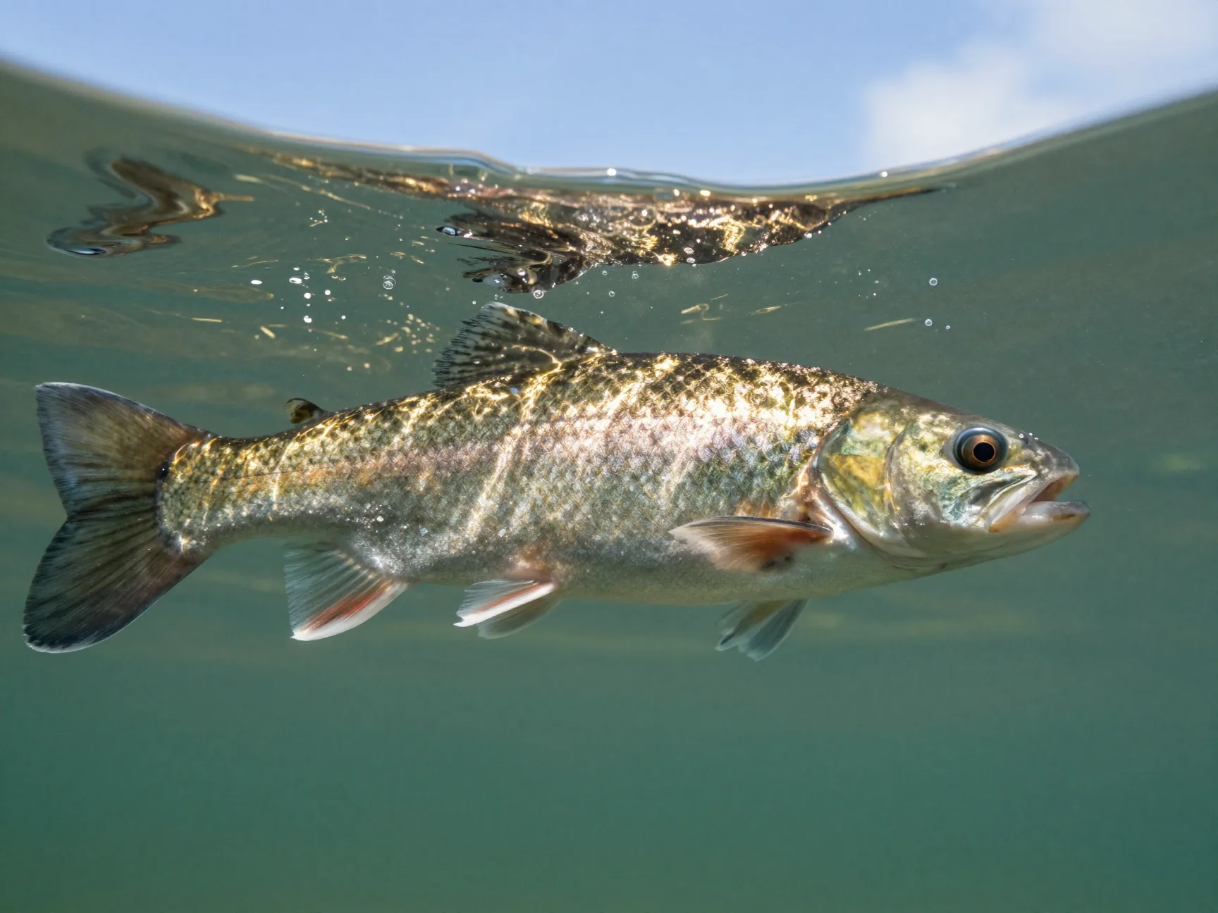 The underwater close up