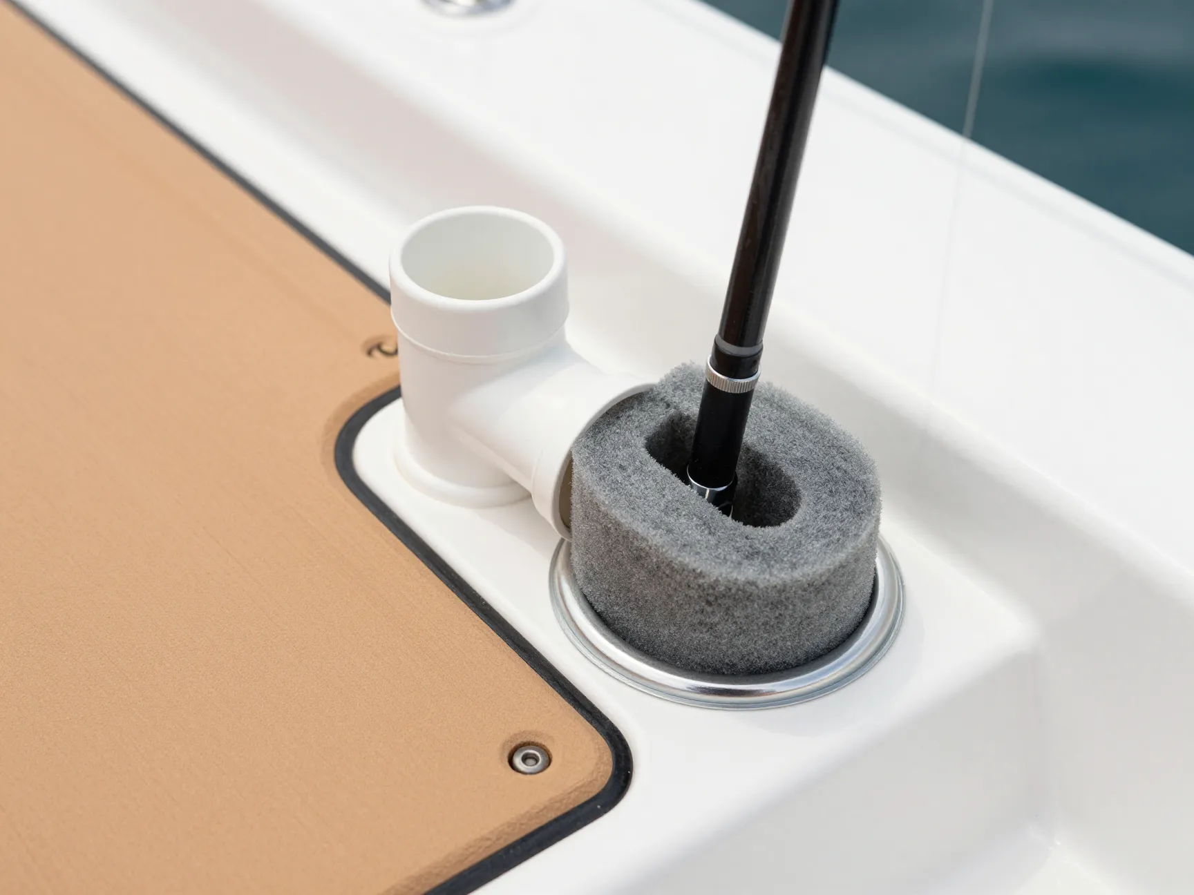 5 foam lined flush mount rod tube