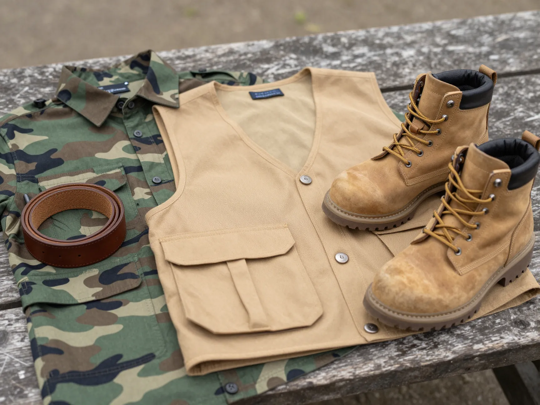 Build the color story directly from the camo print