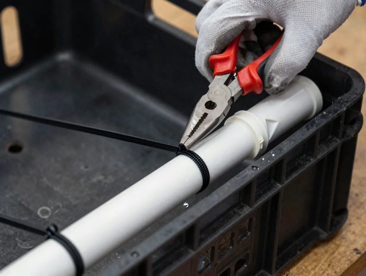 Install and secure the rod holders