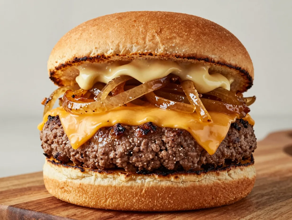 Classic venison burger