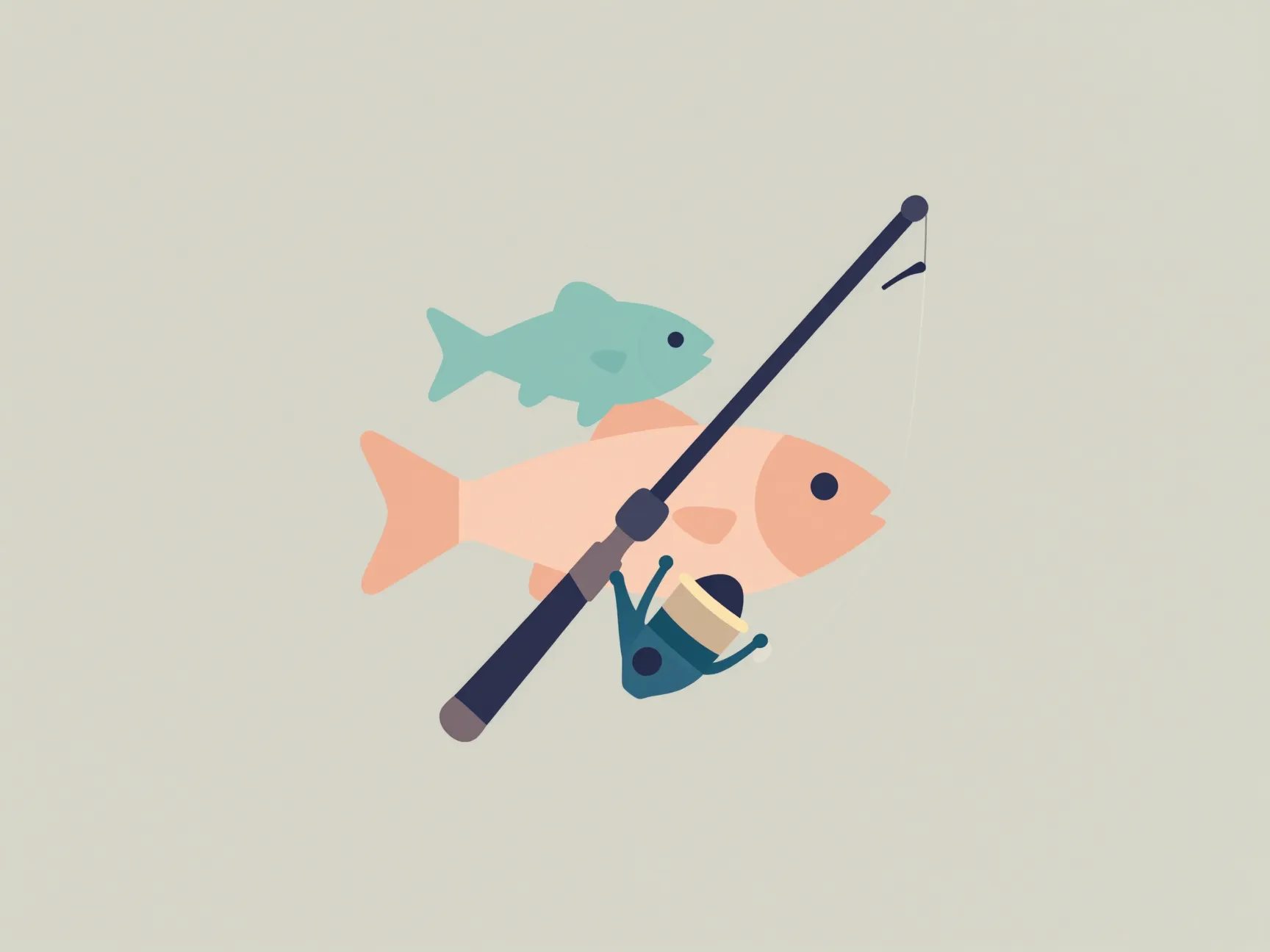 The flat design illustration