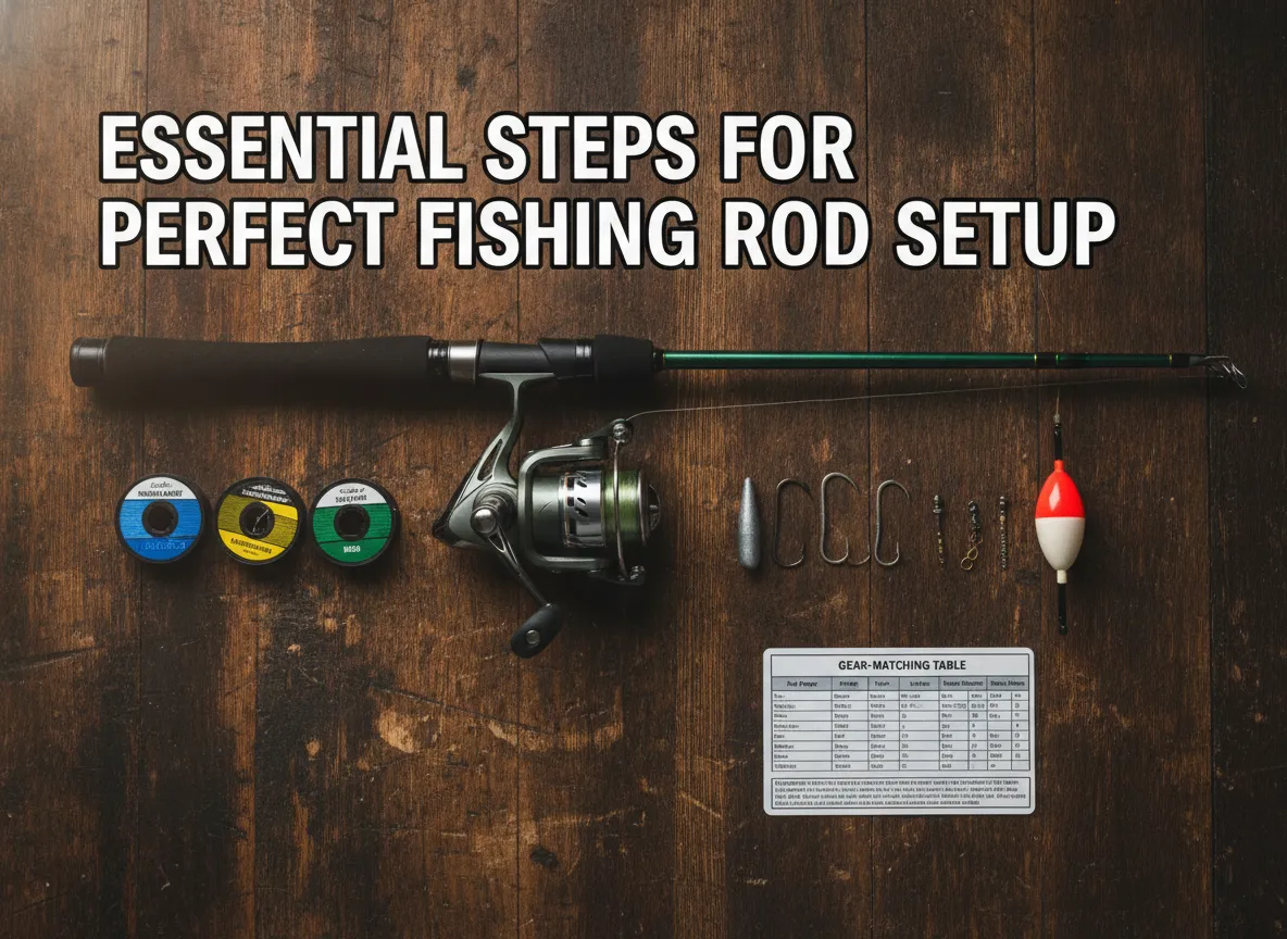 Essential steps for perfect fishing rod setup