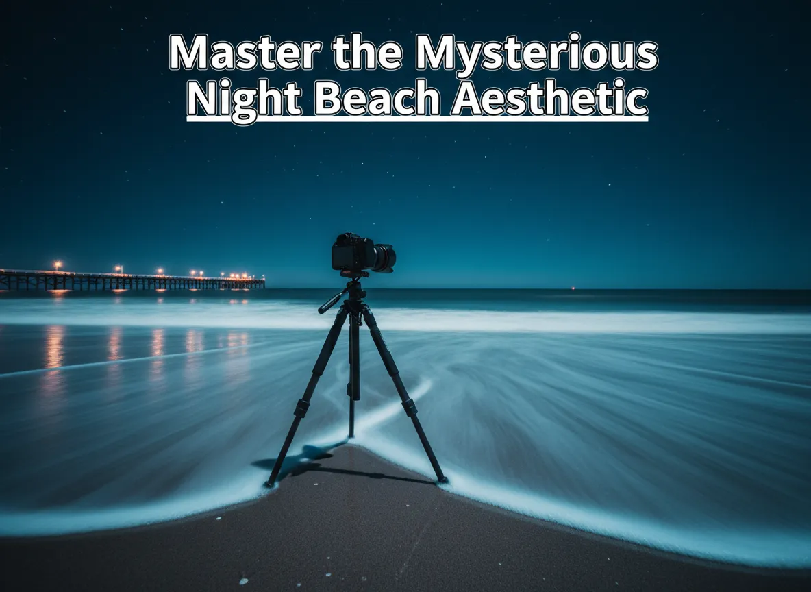 Master the mysterious night beach aesthetic