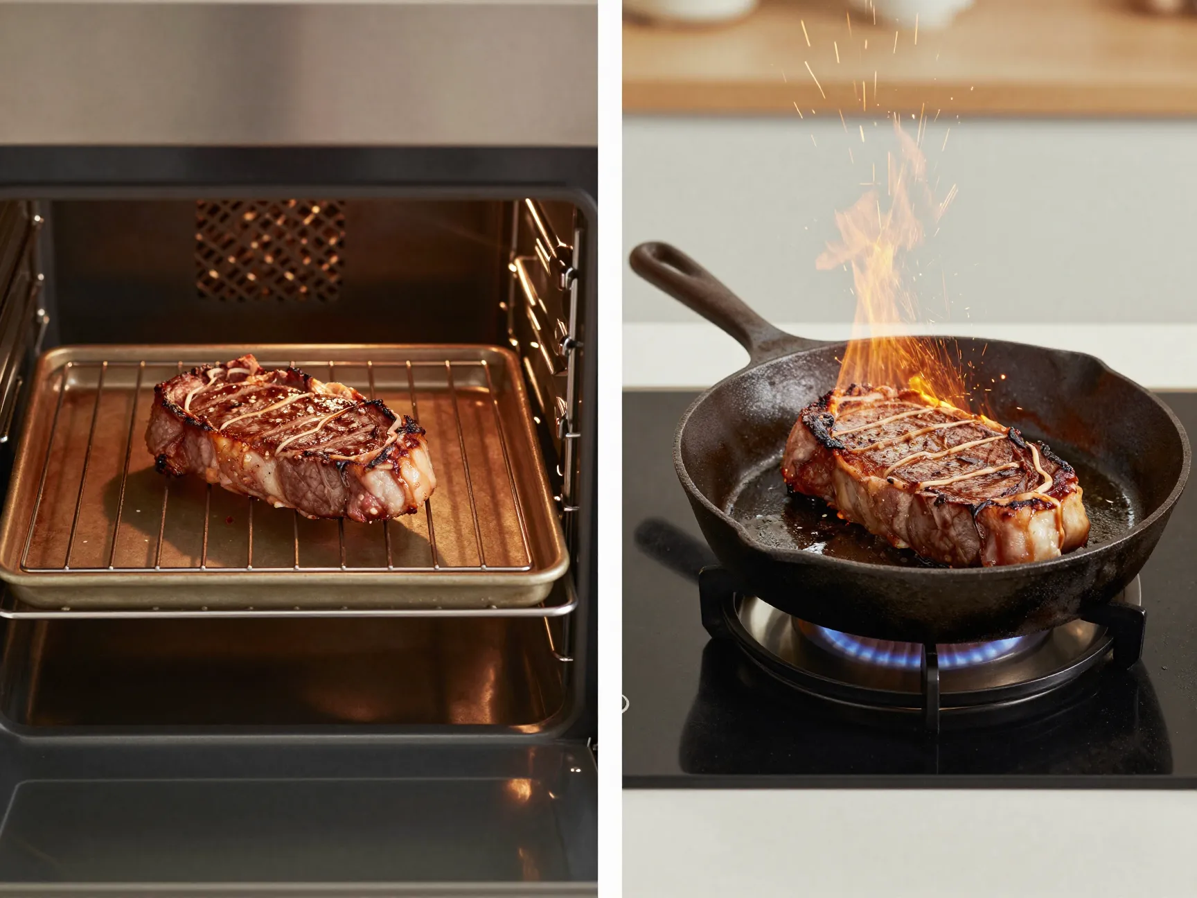 Reverse sear method