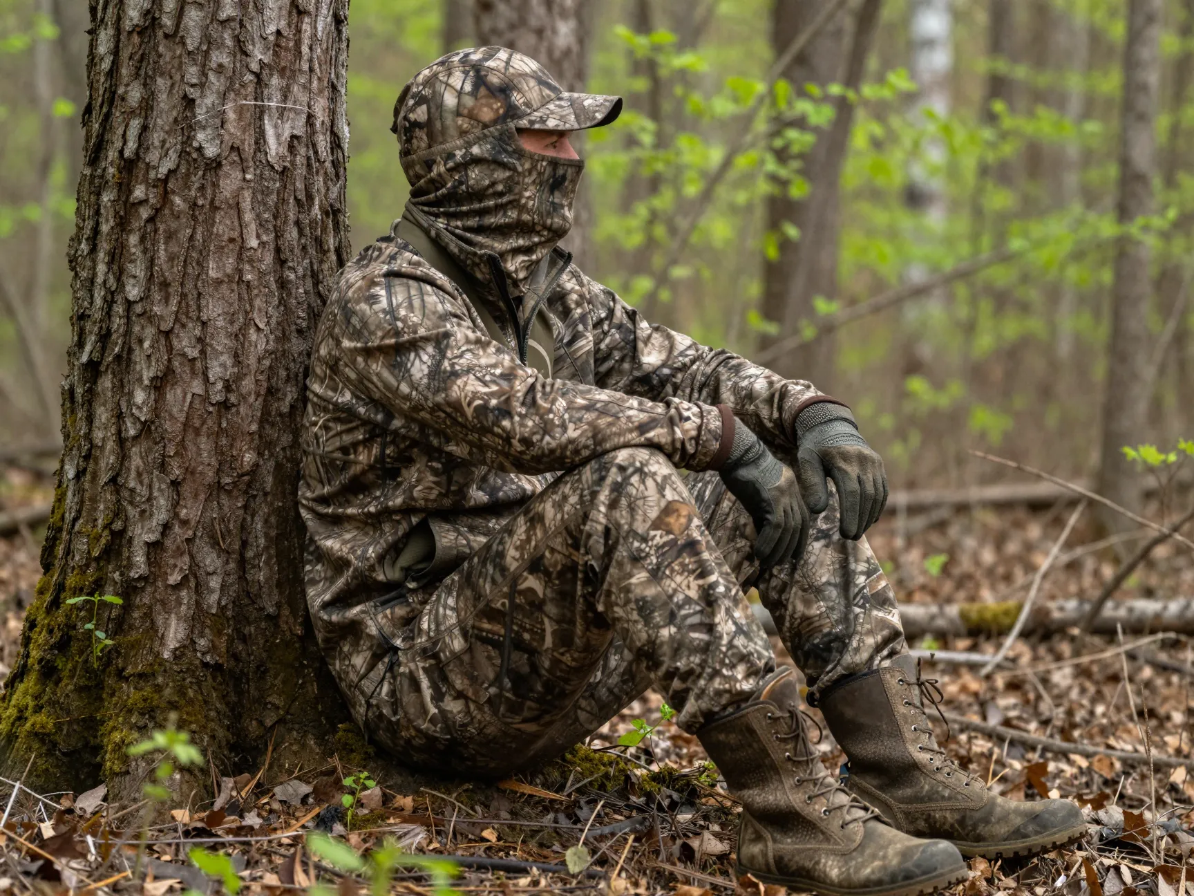 Turkey hunting mixed brush setup