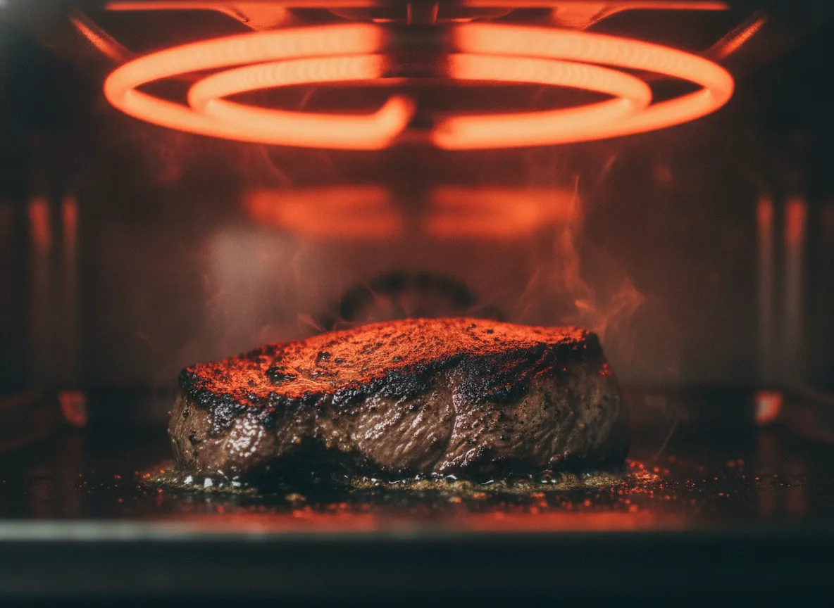 Oven broiler method