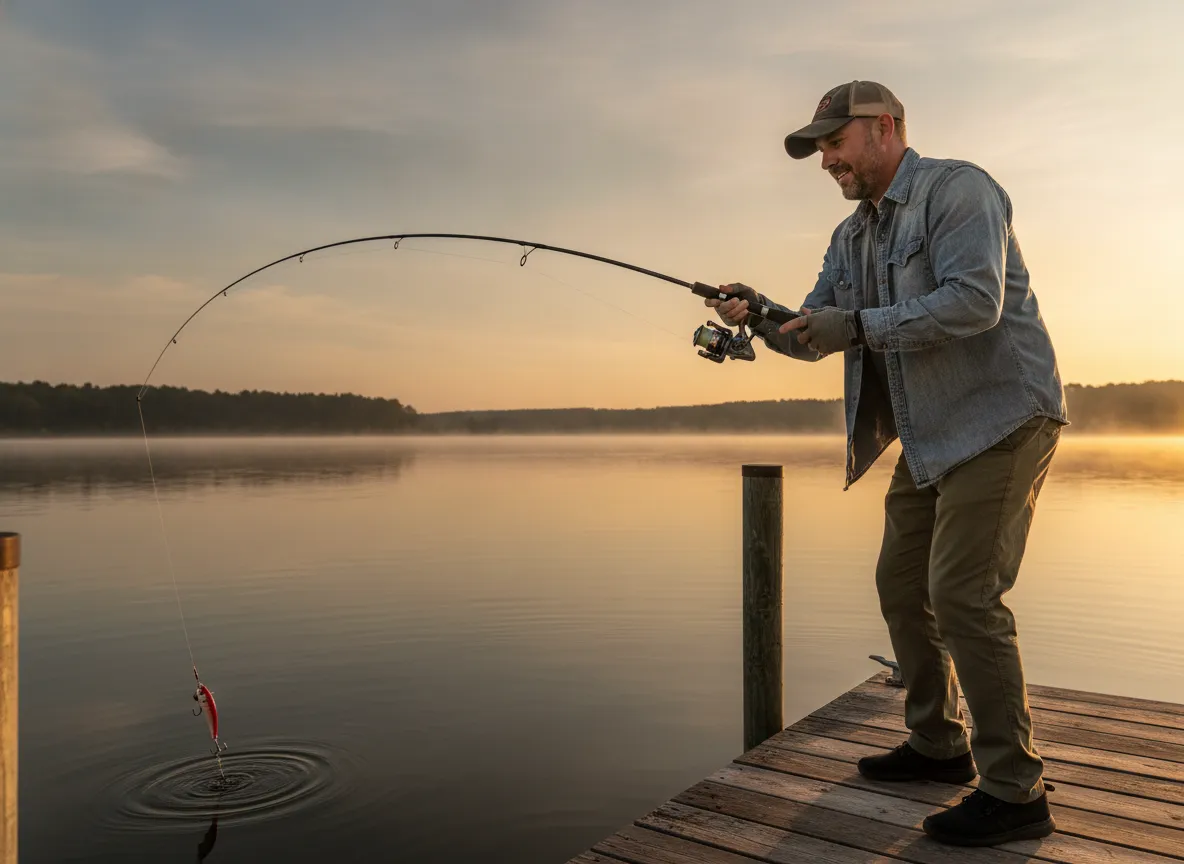 Adjust drag check the rig and make a test cast