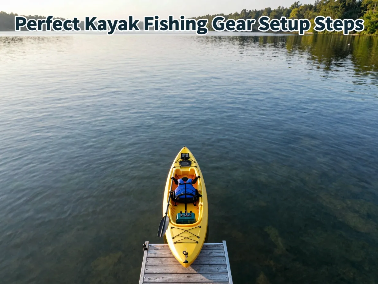 Perfect kayak fishing gear setup steps