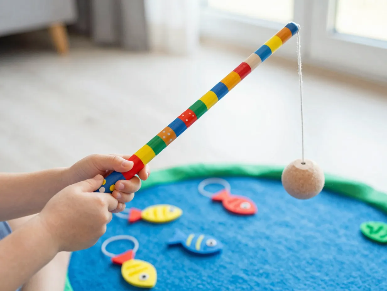 Pretend play fishing pole for toddlers