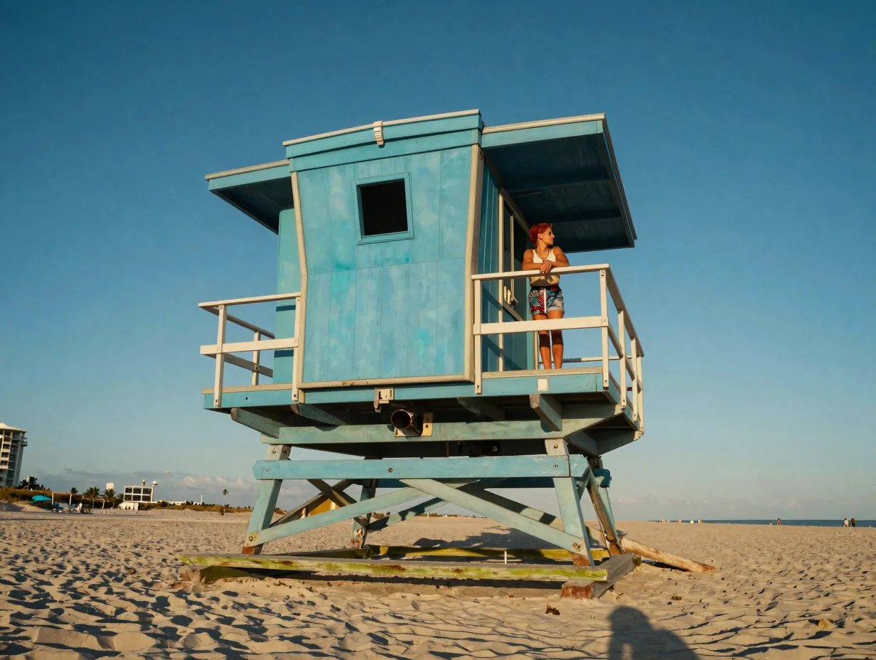 Embrace the iconic lifeguard stands of south beach