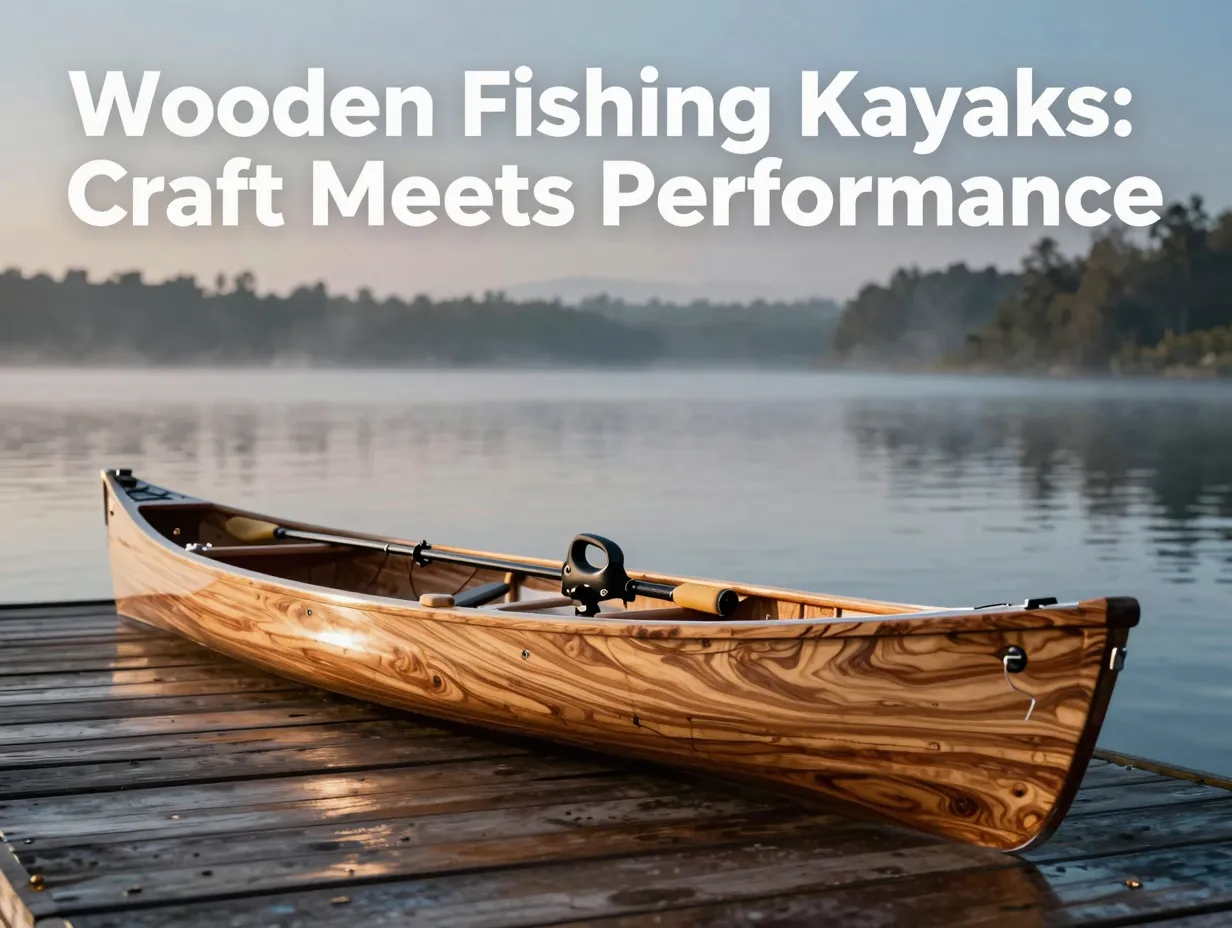 Wooden fishing kayaks craft meets performance