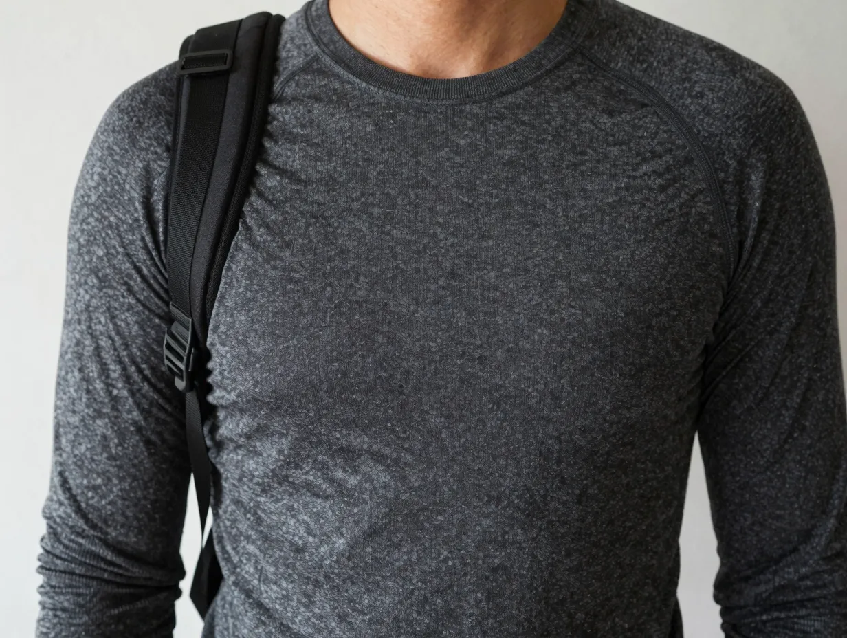 Moisture wicking base layer top
