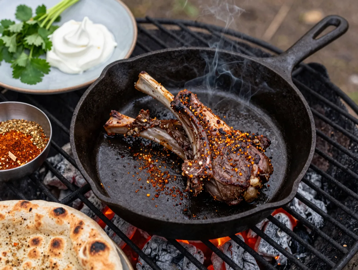Moroccan spiced lamb backstrap