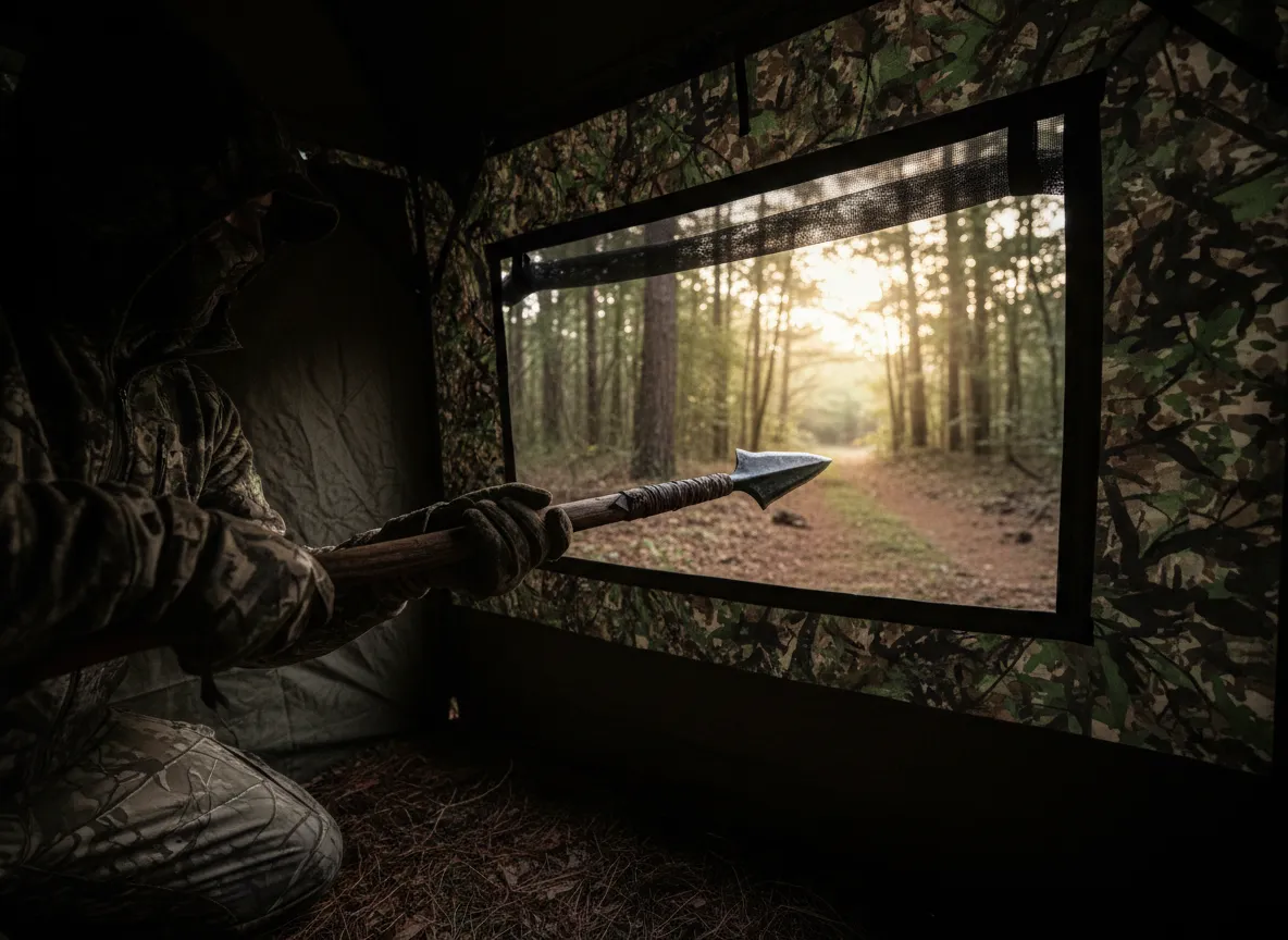 The ambush thrust from concealment