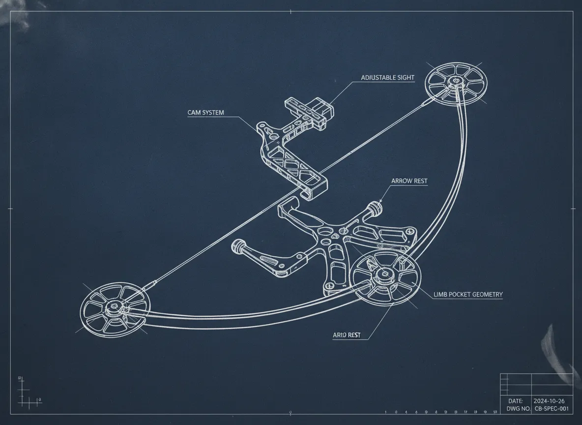 The compound bow mechanical blueprint tattoo
