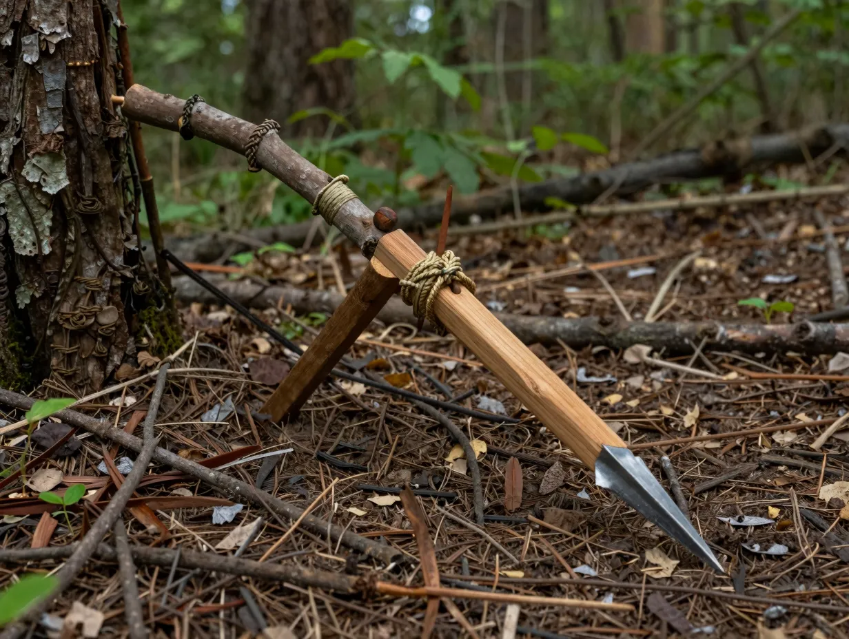 The deadfall spear trap