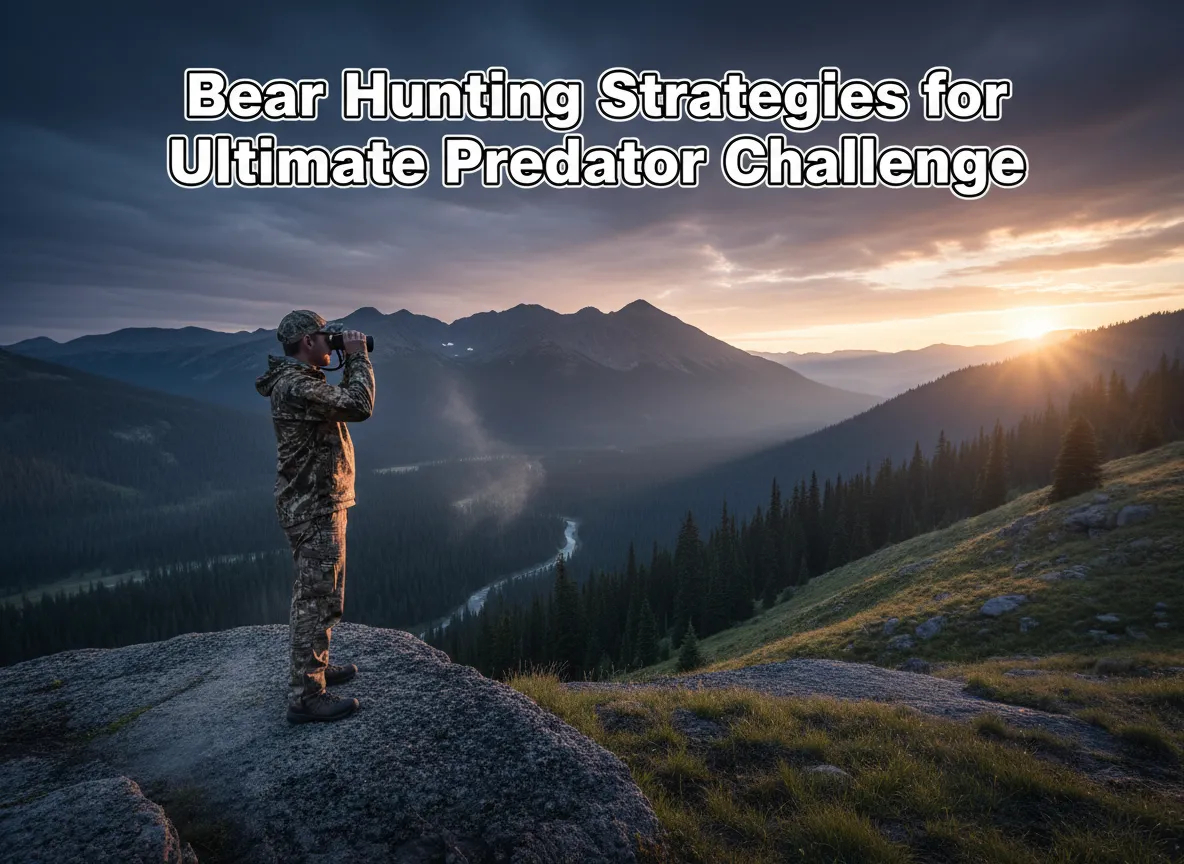 Bear hunting strategies for ultimate predator challenge