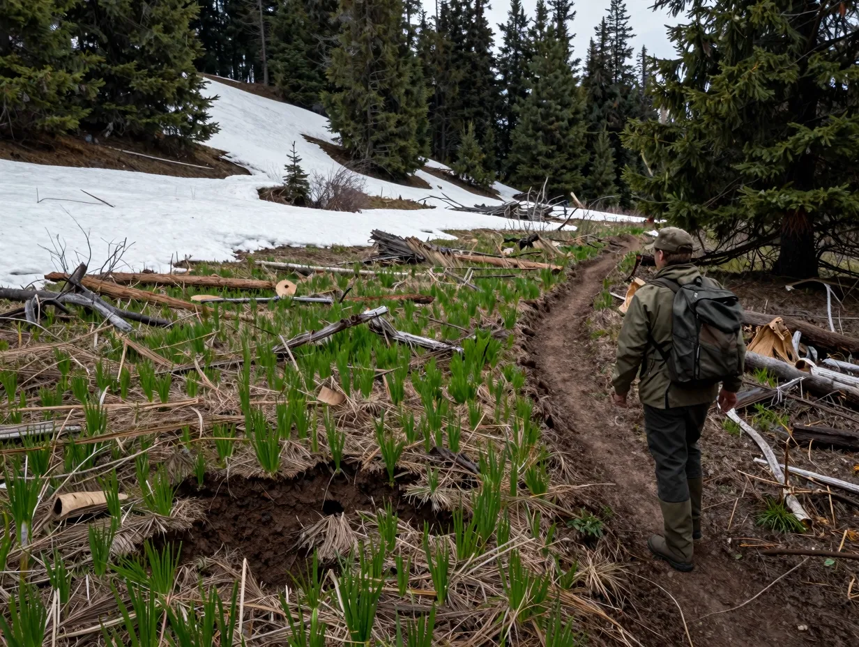 1 scout habitats as snow melts