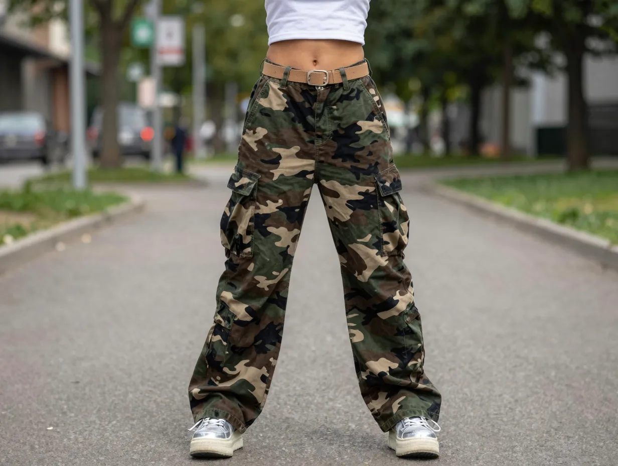 The classic cargo camo combo