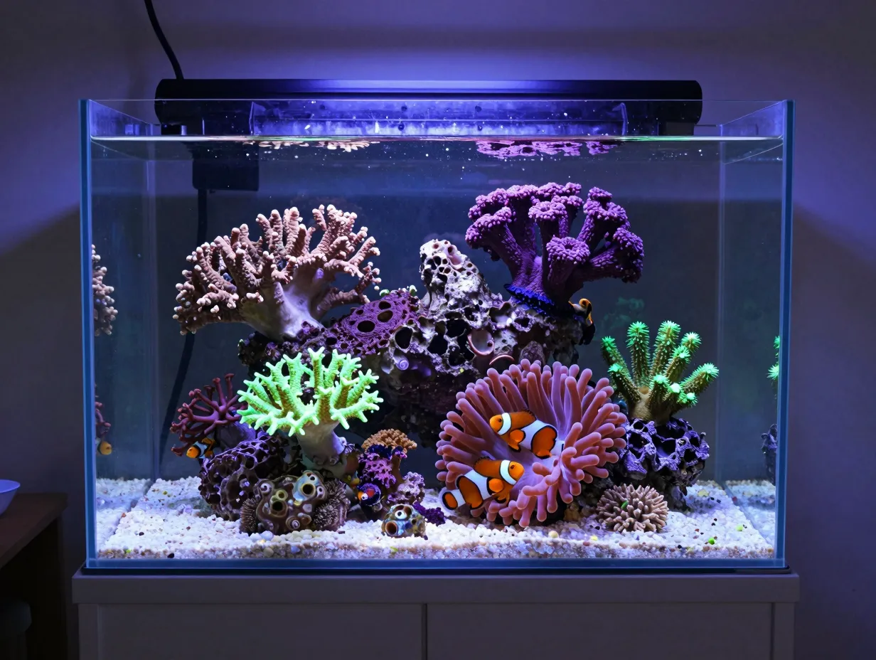 The nano reef tank