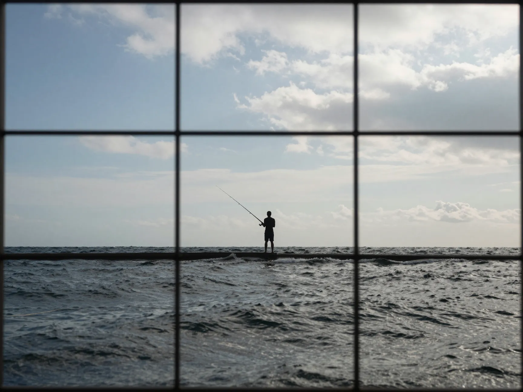 Apply rule of thirds composition at the waterline