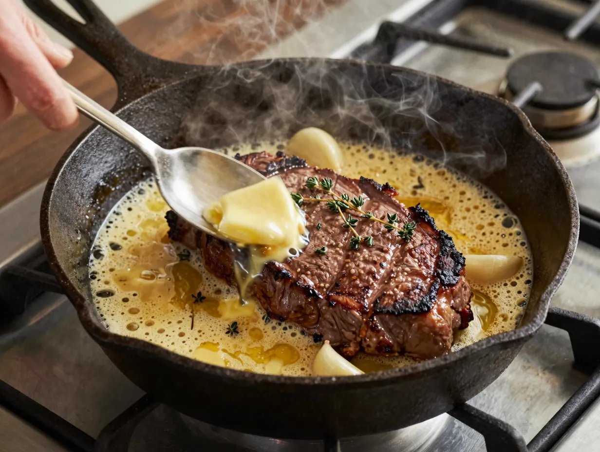 Garlic butter basted backstrap