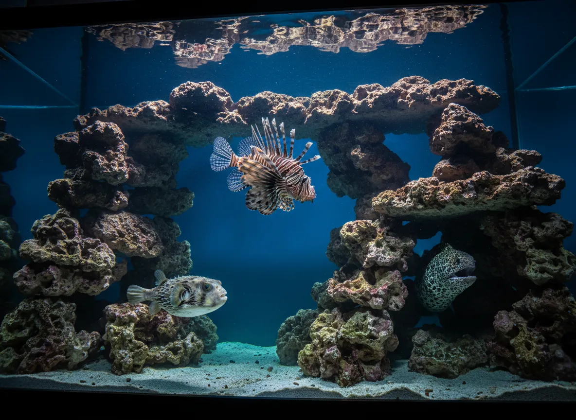 The fish only with live rock fowlr tank