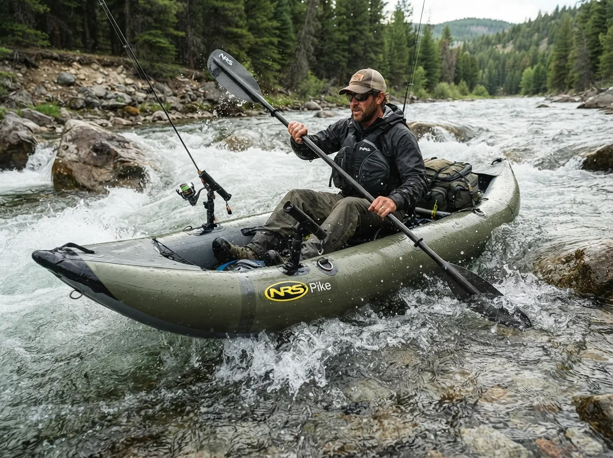 Nrs pike inflatable fishing kayak